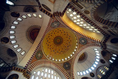 Innenansicht der Süleymaniye-Moschee von Mimar Sinan