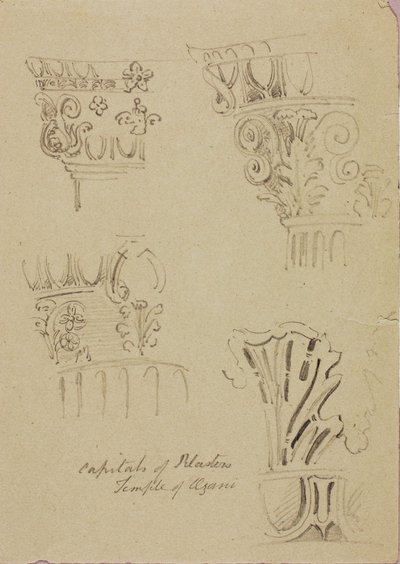 Tempel von Azani, Kapitelle der Pilaster von Miner Kilbourne Kellogg