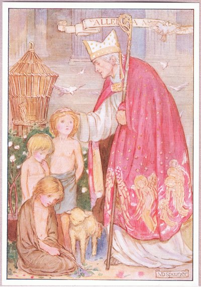 "Angles nennt ihr sie" sagte er. "Nein, eher Engel". St. Augustinus von Minnie Didbin Spooner
