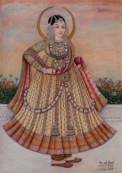 Elegante indische Königin von Mirza Baig