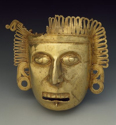 Pektorale Maske, Spätpostklassische Periode, ca. 1350-1521 von Mixtec Mixtec