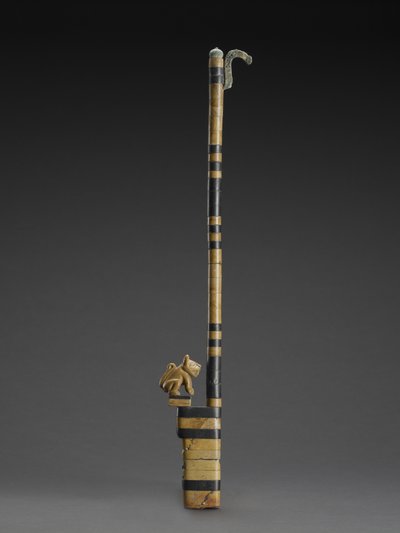Atlatl mit Katze von Moche Moche