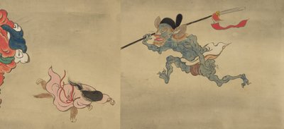 Kopie der Nachtparade von hundert Dämonen aus der Shinjuan-Sammlung, 18. Jahrhundert von Mochizuki Gyokusen