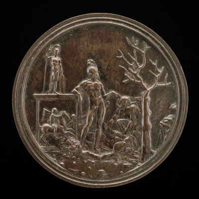 David triumphiert über Goliath, 1507 oder früher von Moderno