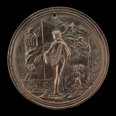 Orpheus steigt in den Hades hinab, spätes 15. - frühes 16. Jahrhundert von Moderno