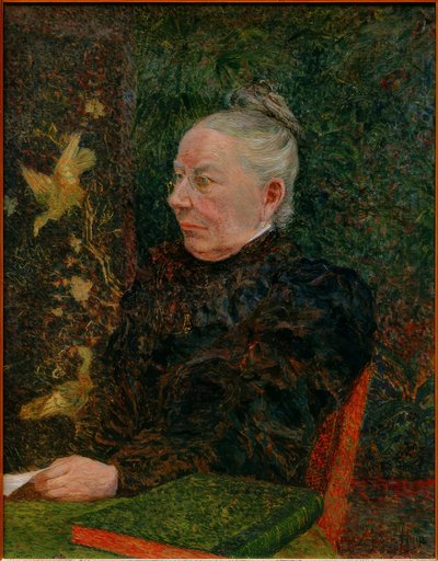 Frau im Interieur von Modeste Huys