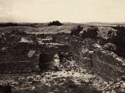 „Ein Imperium aufbauen“ im faschistischen Zeitalter: Axum-Ruinen des Sonnentempels in Adulis, 09/05/1936 von Modestino Baldinetti