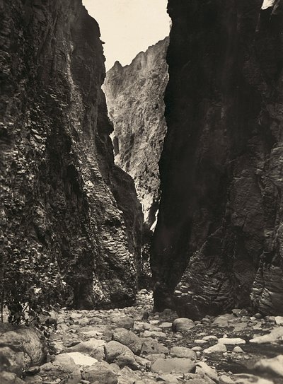 „Ein Imperium aufbauen“ im faschistischen Zeitalter: eine Schlucht bei Endeli, 09/05/1936 von Modestino Baldinetti
