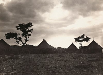 „Ein Imperium aufbauen“ im faschistischen Zeitalter: Sonnenuntergang in Mai Zaghenà, 09/05/1936 von Modestino Baldinetti