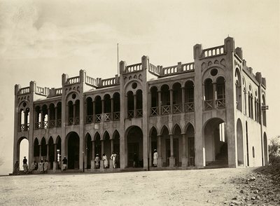 Bau eines Imperiums im faschistischen Zeitalter: Polizeistation von Agordat, 09/05/1936 von Modestino Baldinetti