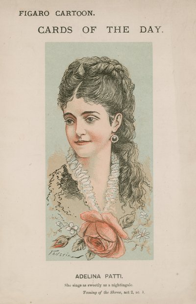 Adelina Patti, sie singt so süß wie eine Nachtigall von Modesto Faustini