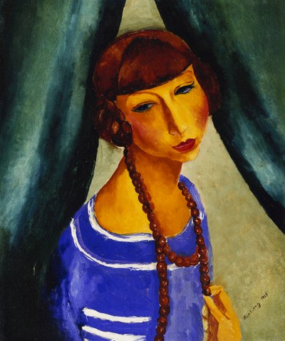 Porträt von Margueritte Gros, Schwägerin des Künstlers von Moise Kisling