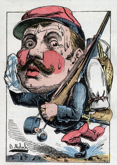Allegorie eines Reservisten im 19. Jahrhundert von Moloch