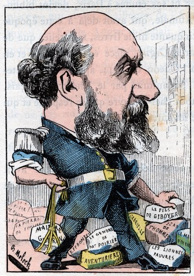 Porträt von Guillaume Victor Augier (1820-1889) französischer Dramatiker. von Moloch
