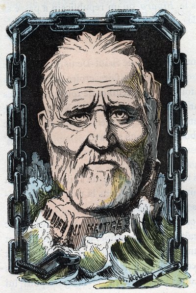Porträt von Louis Auguste Blanqui (1805-1881), französischer sozialistischer Theoretiker und Revolutionär von Moloch
