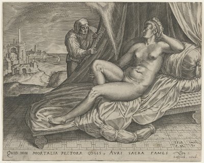 Jupiter und Danaë von Monogrammist FME