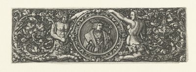 Fries mit Porträt von Maximilian I. in einem Medaillon von Monogrammist LB (Nederlanden)