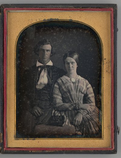 Unbetiteltes Porträt eines Mannes und einer Frau, 1845 von Montgomery Simons