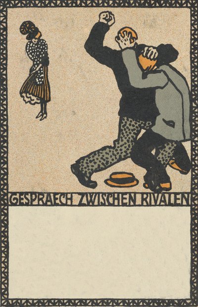 Gespräch zwischen Rivalen, 1907 von Moritz Jung