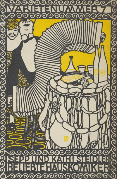 Varieté-Nummer 7: Sepp und Kathi Steidler, beliebte Hauskomiker, 1907 von Moritz Jung