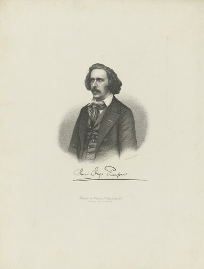 Porträt des Komponisten Henry Hugo Pierson 1815-1873, ca. 1850 von Moritz Laemmel