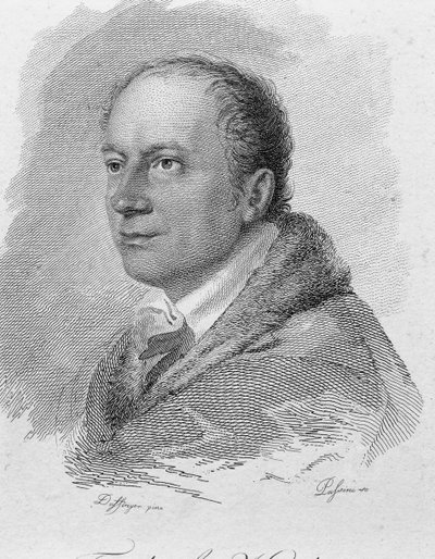 Porträt von Friedrich Kind, graviert von Passini (Gravur) von Moritz Michael (after) Daffinger