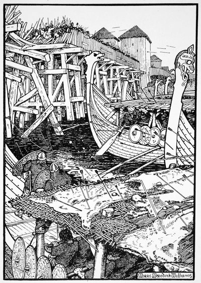Die Schlacht von London Bridge von Morris Meredith Williams