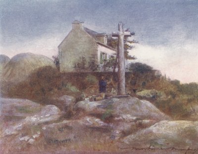 Ein Wegesrand-Schrein, Huelgoat von Mortimer Ludington Menpes