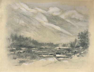 Nachbarschaft von Chamounix, 1903 von Mortimer Ludington Menpes