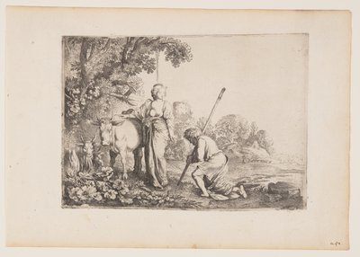 Juno befreit Io, Tafel 1 aus Die Geschichte von Merkur und Argus von Moses van Uyttenbroeck