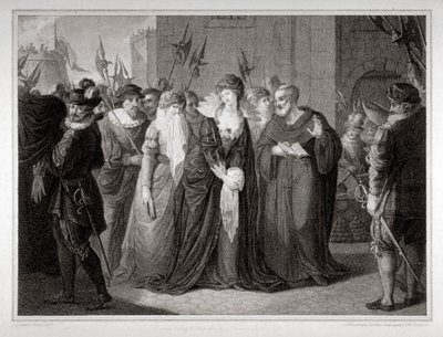 Lady Jane Grey wird zur Hinrichtung im Tower of London geführt von Mountague Tomkins