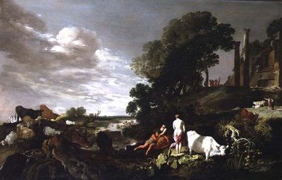 Die Pflege des Bacchus von Moyses or Moses Matheusz. van Uyttenbroeck