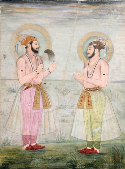 Porträts von Prinz Dara Shikoh und Prinz Sulaiman Shikoh Nimbate, ca. 1665 von Mughal School