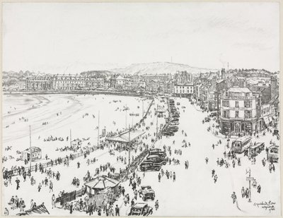 Weymouth und entferntes Portland von Muirhead Bone
