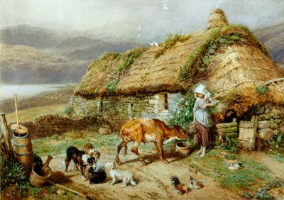Eine Highland-Hütte von Myles Birket Foster