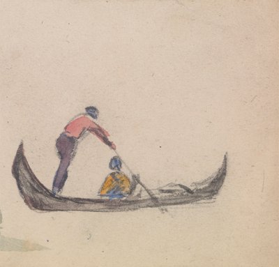 Eine Gruppe von drei Studien von Gondeln von Myles Birket Foster