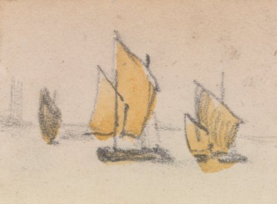 Eine von drei Studien auf der venezianischen Lagune von Myles Birket Foster