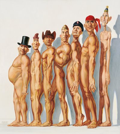 Verschiedene Männliche Figuren von Myriam Feuilloley