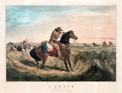 Scharfschütze des Wilden Westens von Currier & Ives von Currier and Ives