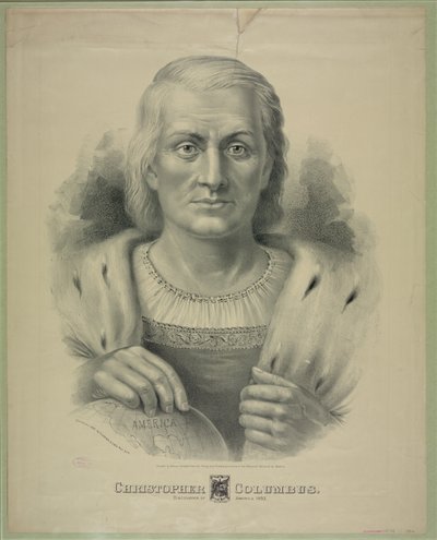 Porträt von Christoph Kolumbus (1451 - 1506) von Currier and Ives