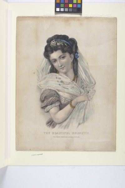 Schöne Brünette von N. and Ives J.M. (1824 95) Currier