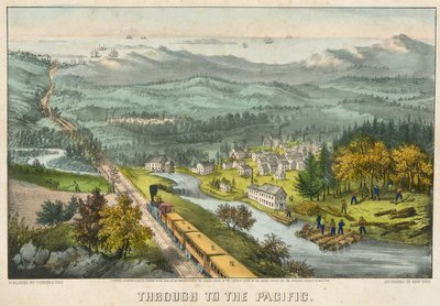Durch bis zum Pazifik von Currier and Ives