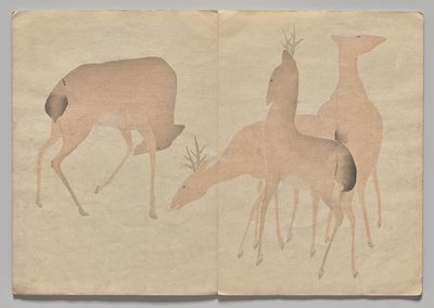 Szene aus dem Kōrin Bilderbuch (Band 1) von Nakamura Hochu