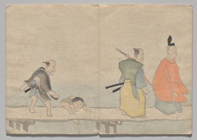 Szene aus dem Kōrin Bilderbuch (Band 1) von Nakamura Hochu