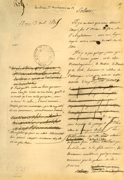 Proklamation an die Armee, 13. Oktober 1805 von Napoleon Bonaparte I
