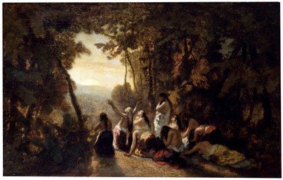 Die Klage der Tochter Jephthahs von Narcisse Virgile Diaz de la Peña