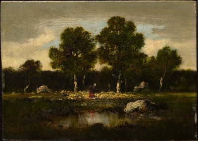 Bäume bei Barbizon von Narcisse Virgile Diaz de la Peña