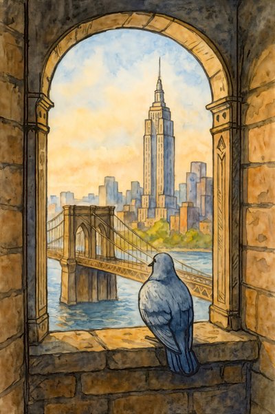 Taubenblick New York von Natalie Bruns