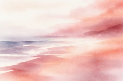 Gelassene Nebelige Landschaft von Natalie Bruns