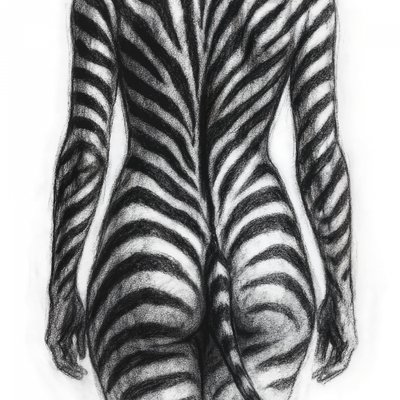 Zebrastreifenfigur von Natalie Bruns